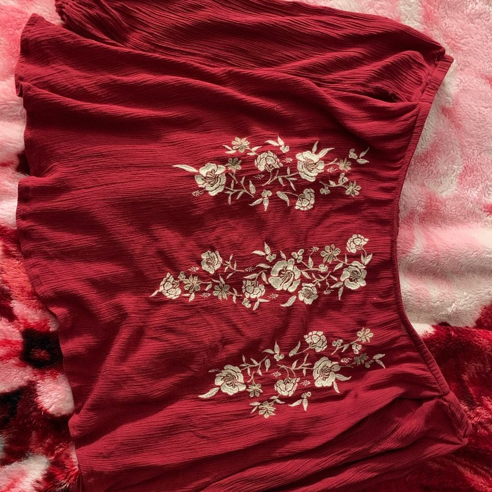 Abercrombie & Fitch Off-The-Shoulder Floral Blouse
